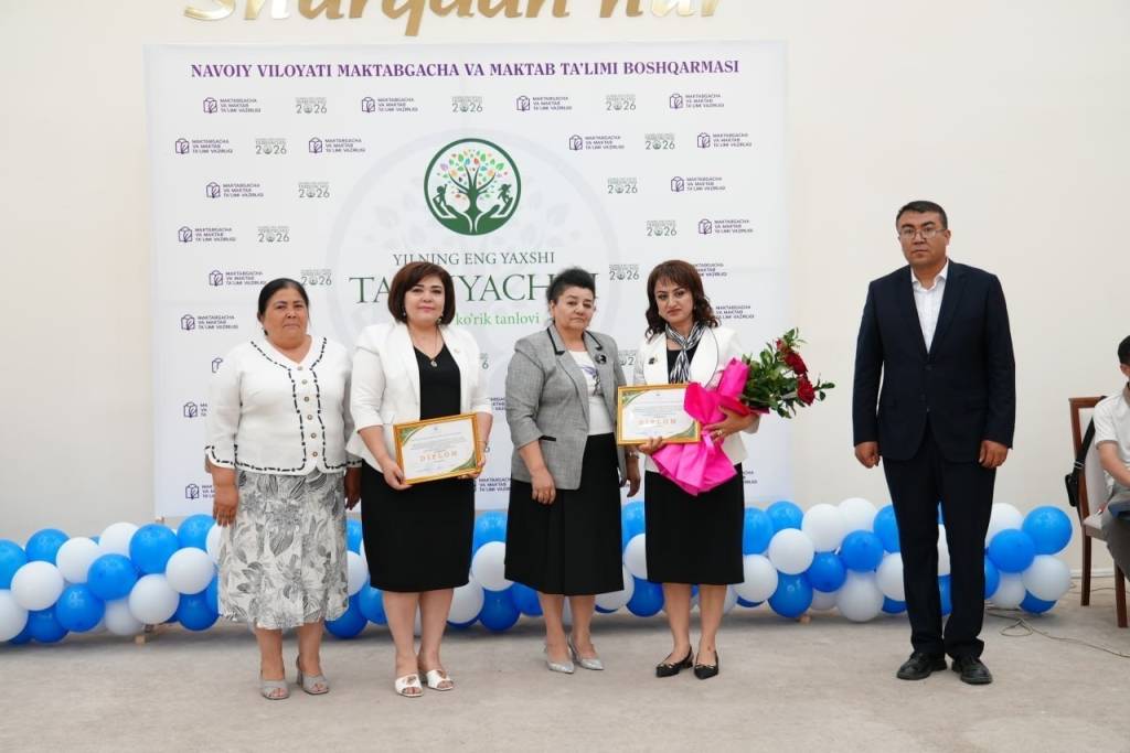 Navoiyda yilning eng yaxshi tarbiyachilari aniqlandi
