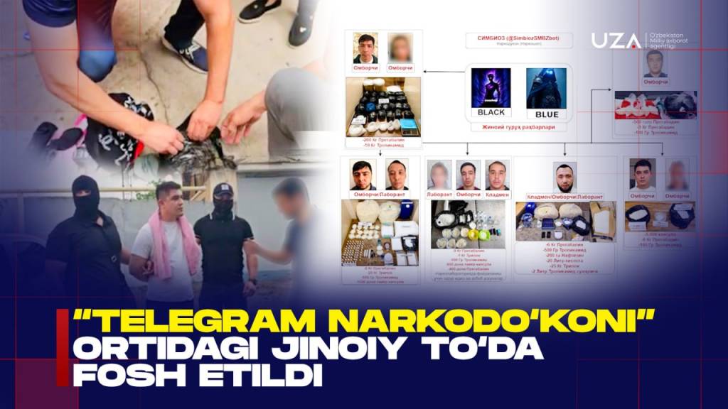 "Телеграм наркодўкони" ортидаги жиноий тўда фош этилди (+видео)