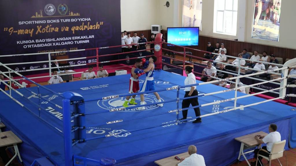 Россия, Британия, Қозоғистон ва Ўзбекистон боксчилари Чирчиқда жанг ўтказмоқда