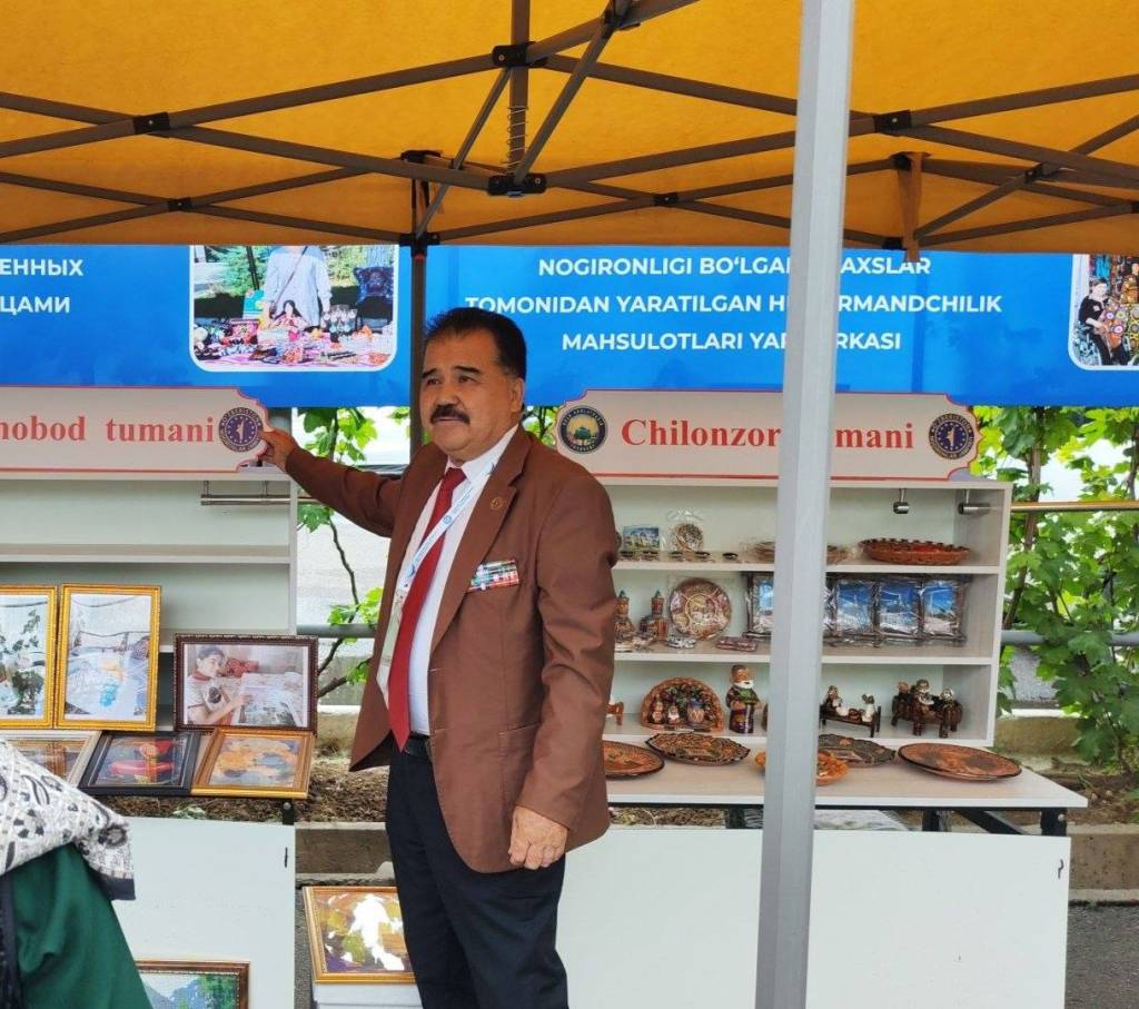 Nogironligi bo‘lgan shaxslarning qo‘l mehnati mahsulotlari yarmarkasi o‘tkazildi