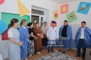 Jurnalistlar Nukus tumani tibbiyot birlashmasi faoliyati bilan tanishdi