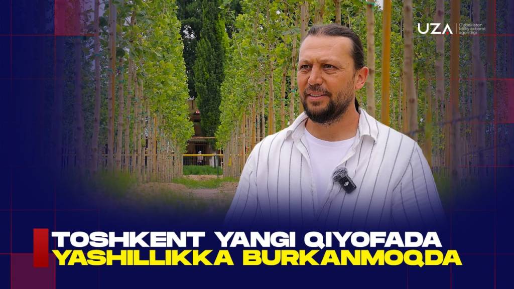 Тошкент янги қиёфада яшилликка бурканмоқда (+видео)