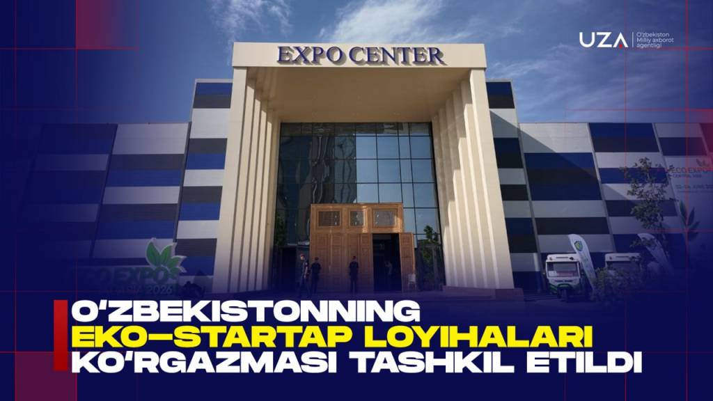“Eco Expo Central Asia 2026” халқаро экологик кўргазмасида эко-стартап лойиҳалар намойиш қилинмоқда