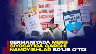 Germaniyada Mers siyosatiga qarshi namoyishlar bo‘lib o‘tdi (+video)