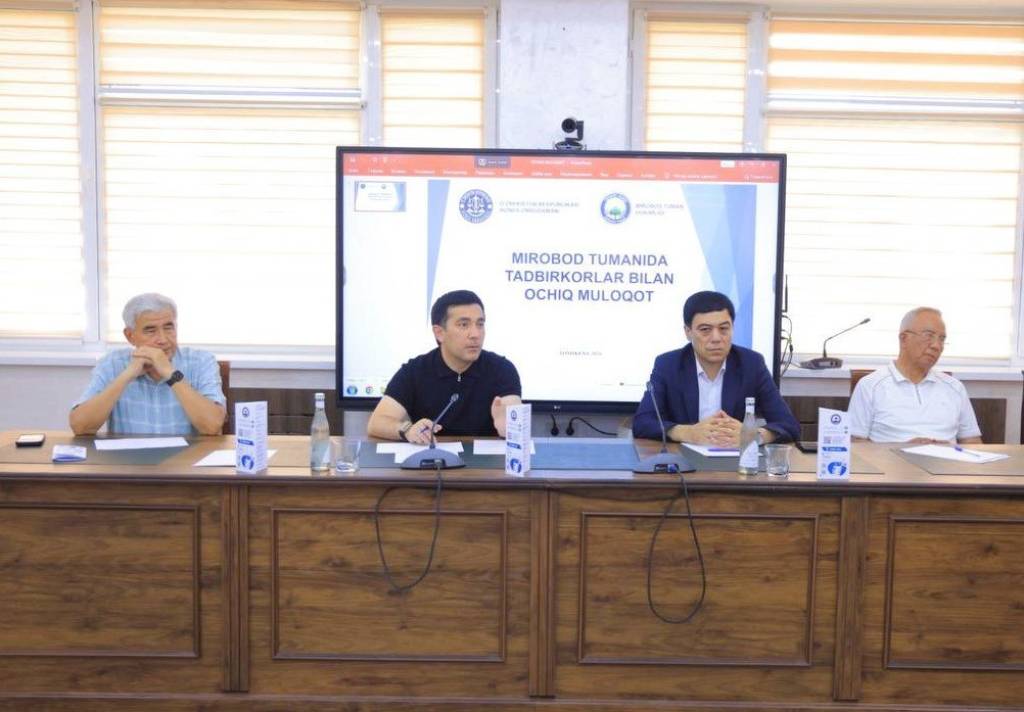 Mirobod tumanida tadbirkorlar bilan ochiq muloqot o‘tkazildi