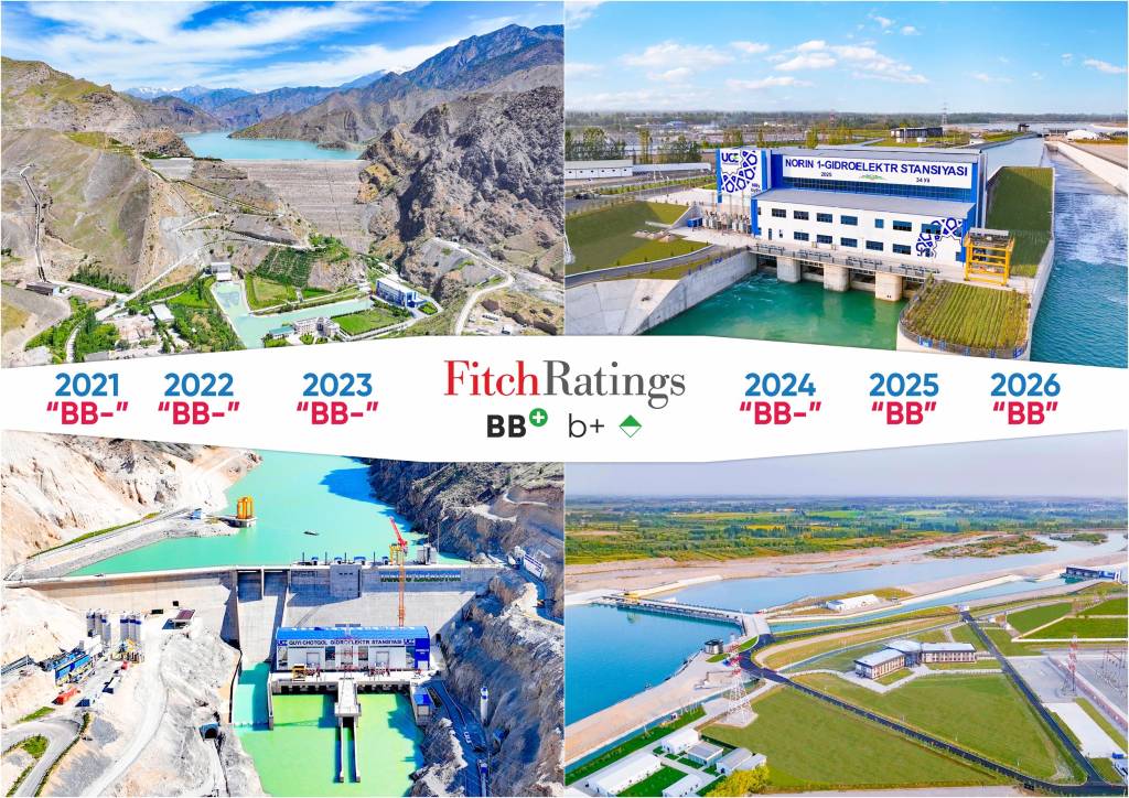 “Fitch Ratings” “Ўзбекгидроэнерго”нинг рейтингини юқори баҳолади