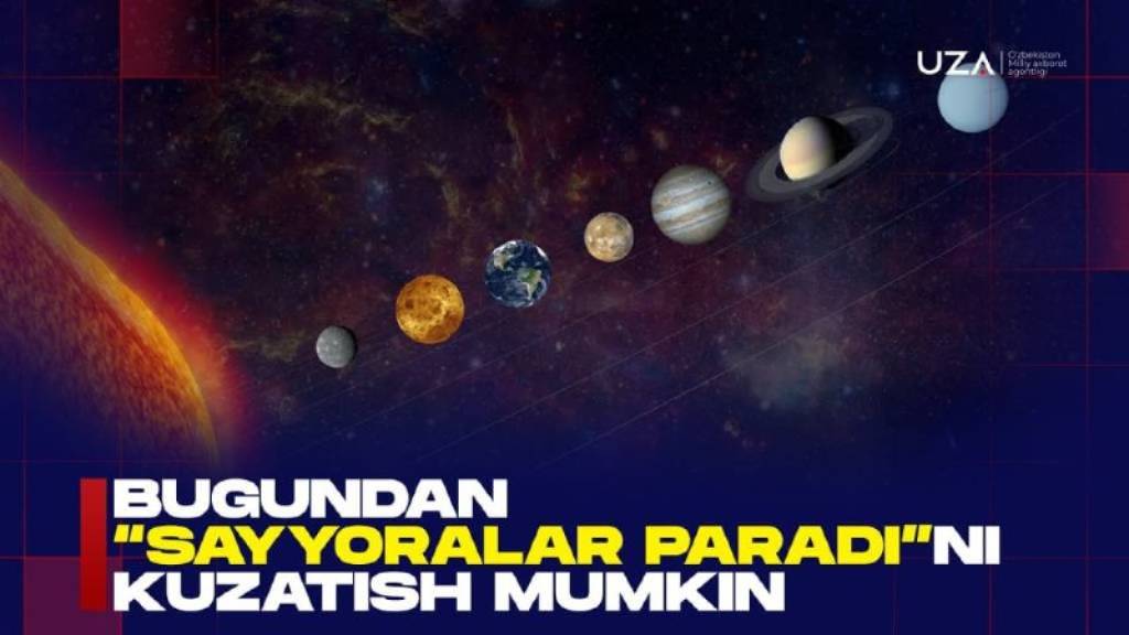 Bugundan "sayyoralar paradi”ni kuzatish mumkin