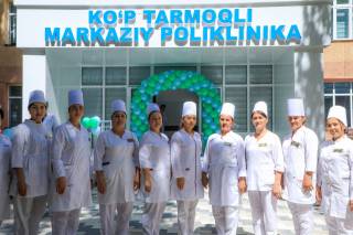 Кўп тармоқли марказий поликлиникаси фойдаланишга топширилди