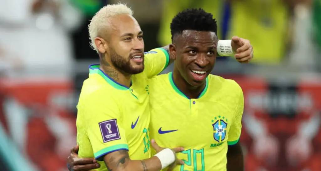 Vinisius: Neymar — mening kumirim, barcha fintlarni undan o‘rganganman