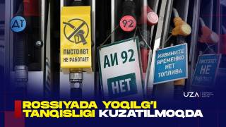 Rossiyada yoqilg‘i tanqisligi kuzatilmoqda (+video)