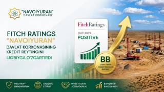 Fitch Ratings “Navoiyuran” кредит рейтингини ижобийга ўзгартирди