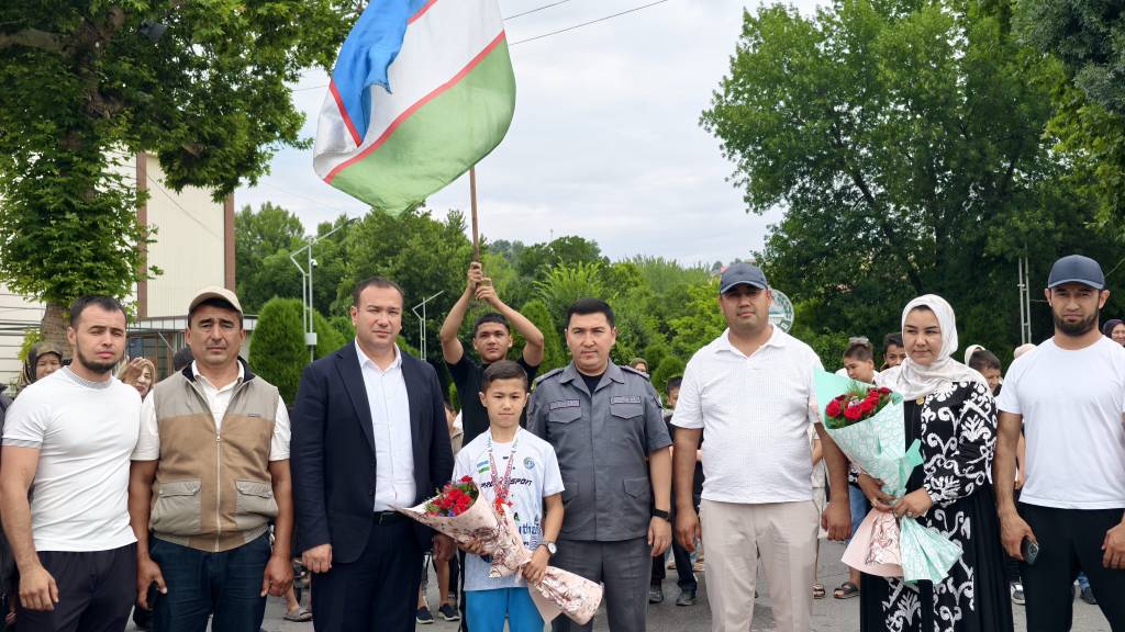 Yosh jahon chempioni tantanali kutib olindi