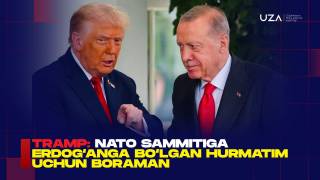 Tramp: NATO sammitiga Erdog‘anga bo‘lgan hurmatim uchun boraman (+video)