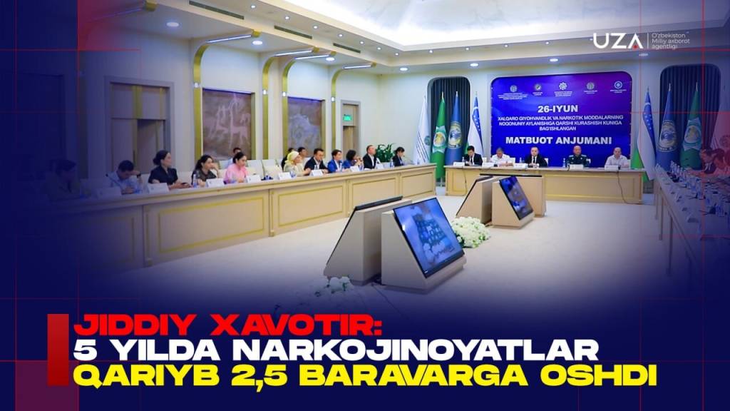 Jiddiy xavotir: 5 yilda narkojinoyatlar qariyb 2,5 baravarga oshdi (+video)