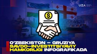 Ўзбекистон - Грузия савдо-инвестициявий ҳамкорлиги инфографикада(+видео)
