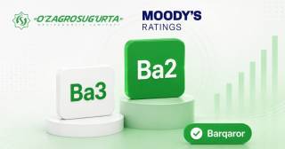 Moody’s “Ўзагросуғурта” АЖ рейтингини Ba2 даражасига оширди
