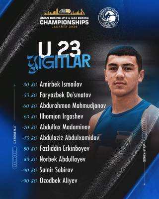 Ёш боксчиларимиз Осиё чемпионатида қатнашмоқда