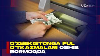 O‘zbekistonga xorijdan pul o‘tkazmalari oshib bormoqda (+video)