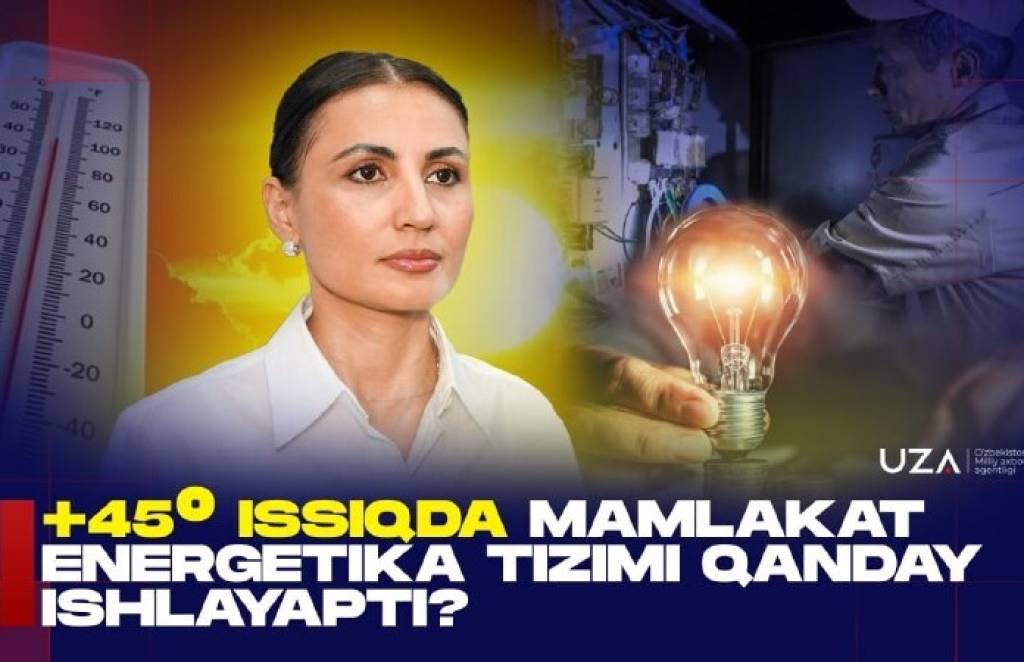 +45° иссиқда мамлакат электр тармоғи қандай ишлаяпти? Мутахассис жавоб берди (+видео)