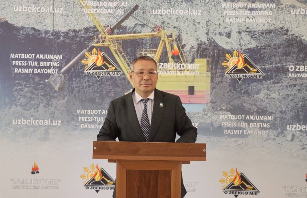 “Ўзбеккўмир” акциядорлик жамиятида брифинг