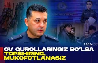 Уйингизда ов қуроллари бўлса, тезроқ топширинг, мукофотланасиз! (+видео)