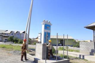 Маҳаллага янги трансформаторлар ўрнатилди