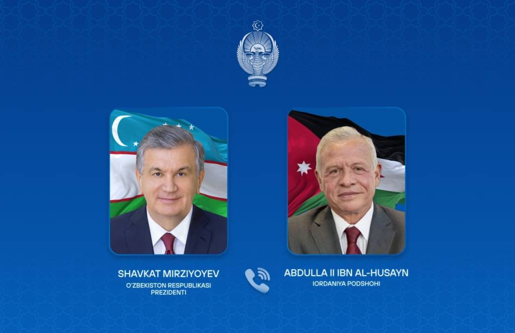 Iordaniya Podshohi O‘zbekiston Prezidentini samimiy tabrikladi