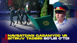 Navbatdagi qasamyod va bitiruv tadbiri bo‘lib o‘tdi (+video)