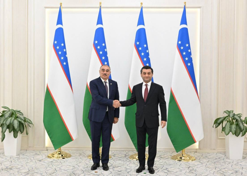 Neuer Botschafter Aserbaidschans in Usbekistan überreicht dem Außenminister Kopien seines Beglaubigungsschreibens