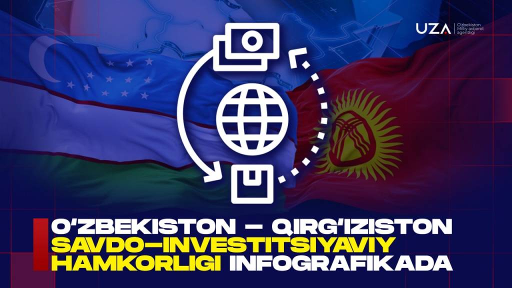 Ўзбекистон - Қирғизистон савдо-инвестициявий ҳамкорлиги инфографикаси (+видео)