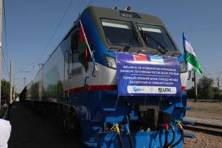O‘zbekistonga Belarusdan ilk "Slavyanskiy karavan" poyezdi yetib keldi