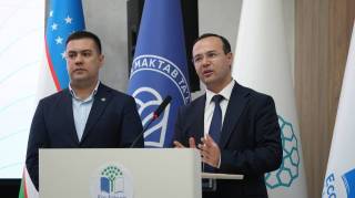 Награждение участников проекта «Экошколы Узбекистана»