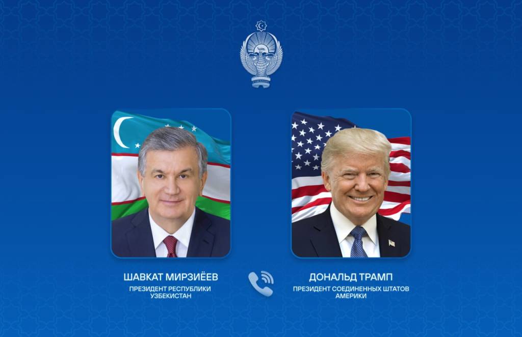 Президенты Узбекистана и США обсудили перспективы дальнейшего укрепления двусторонних отношений