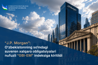 O‘zbekistonning so‘mdagi suveren obligatsiyalari “GBI-EM” indeksiga kiritildi