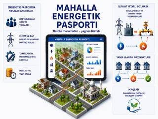Ҳар бир маҳалланинг энергетик паспорти бўлади