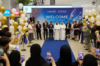 Первый рейс Etihad Airways из Абу-Даби торжественно встретили в Ташкенте
