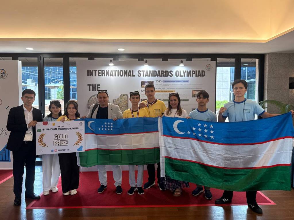 O‘zbekiston yoshlari xalqaro standartlar olimpiadasida oltin medalni qo‘lga kiritdi