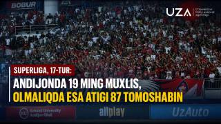 Superliga, 17-tur: Andijonda 19 ming muxlis, Olmaliqda esa atigi 87 tomoshabin