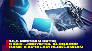 18,8 mingdan ortiq kiberjinoyatga aloqador bank kartalari bloklangan (+video)