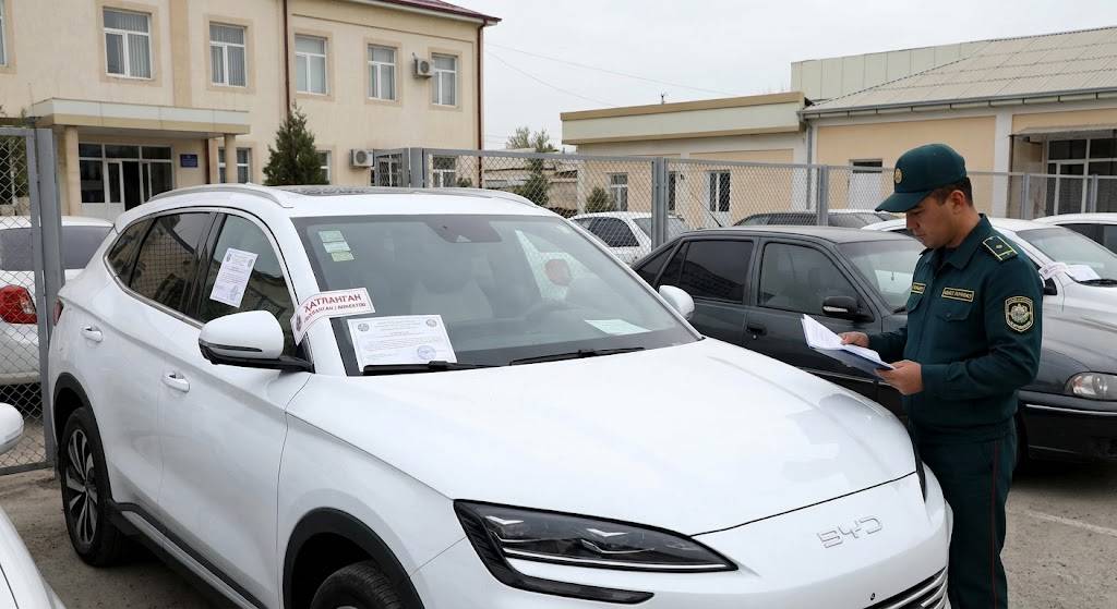Xonqada qarzdorga tegishli elektromobil xatlandi