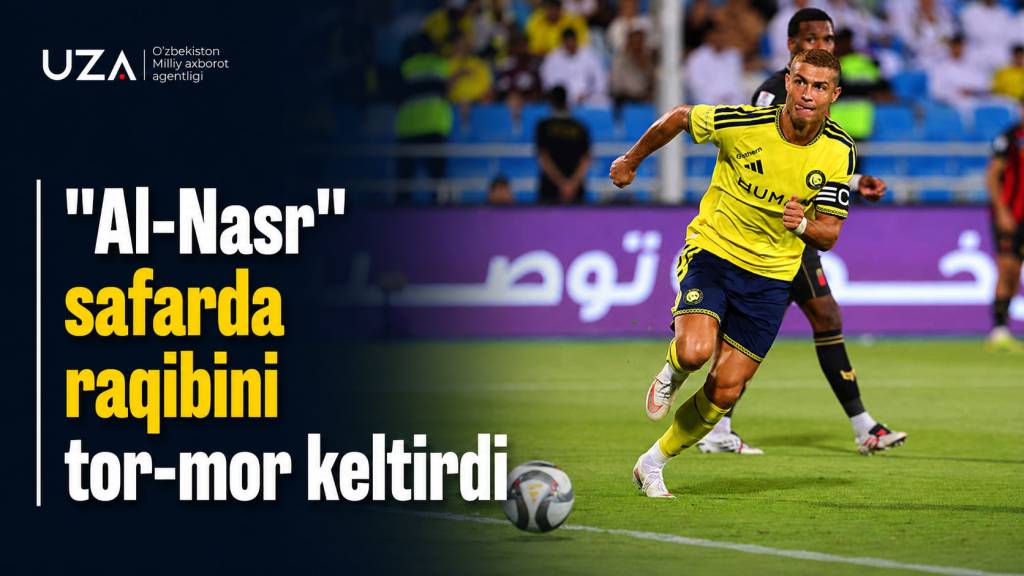 Saudiya chempionati: Zaxiradan tushgan Ronaldu gol urdi, «Al-Nasr» yana raqibini tor-mor etdi