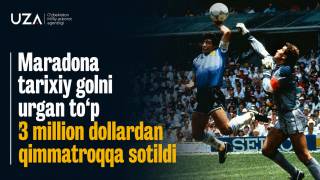 Maradona tarix yaratgan to‘p 3 million dollardan oshiqqa sotildi