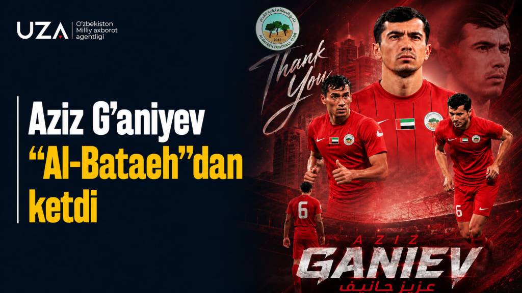 O‘zbekiston terma jamoasi futbolchisi BAA klubidan ketdi