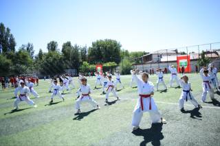 Ёшлар учун янги спорт майдони фойдаланишга топширилди