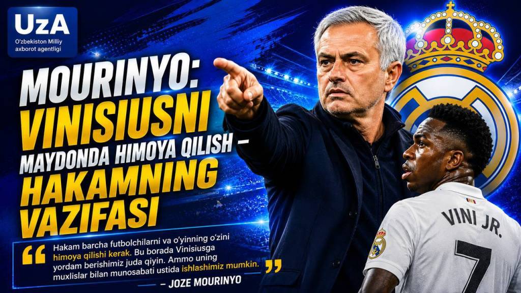 Mourinyo: «Vinisiusni maydonda himoya qilish — hakamning vazifasi»