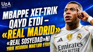 Mbappe xet-trik qayd etdi — «Real Madrid» «Real Sosyedad»ni yirik hisobda mag‘lub etd