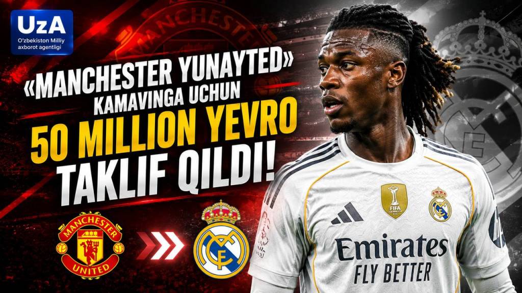 «Manchester Yunayted» Kamavinga uchun 50 million yevro taklif qildi