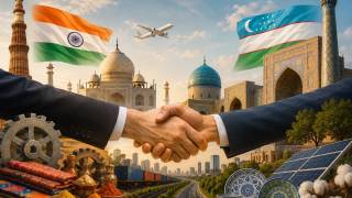 Collaboration between Uzbekistan and India, highlighted through key data points