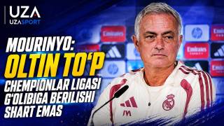 Mourinyo: “Oltin to‘p” Chempionlar ligasini yutgan futbolchiga berilishi shart emas