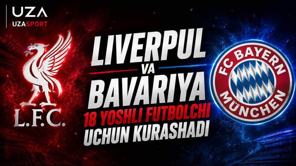 "Liverpul" va "Bavariya" 18 yoshli futbolchi uchun kurashmoqda